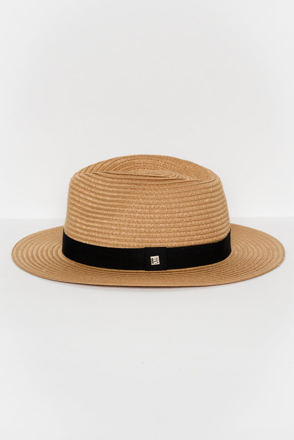 Caramel Travel Fedora - Blue Bungalow