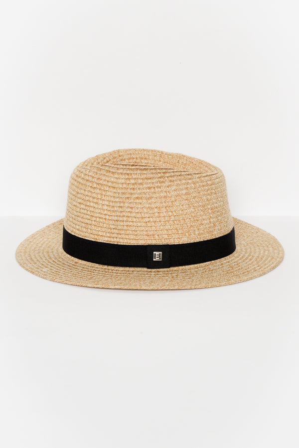 Natural Travel Fedora - Blue Bungalow