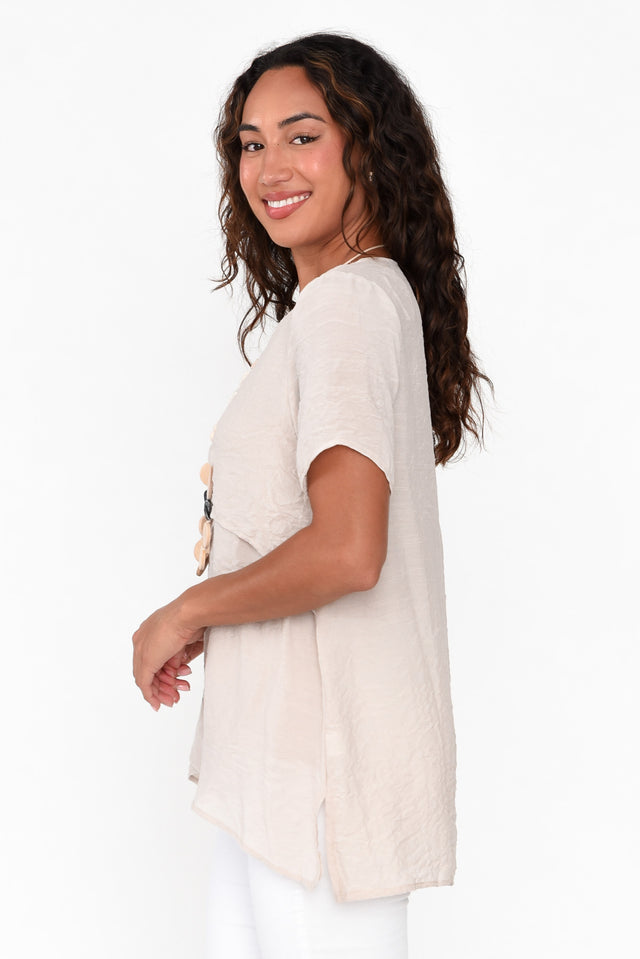 Alvina Natural Layered Tunic Top