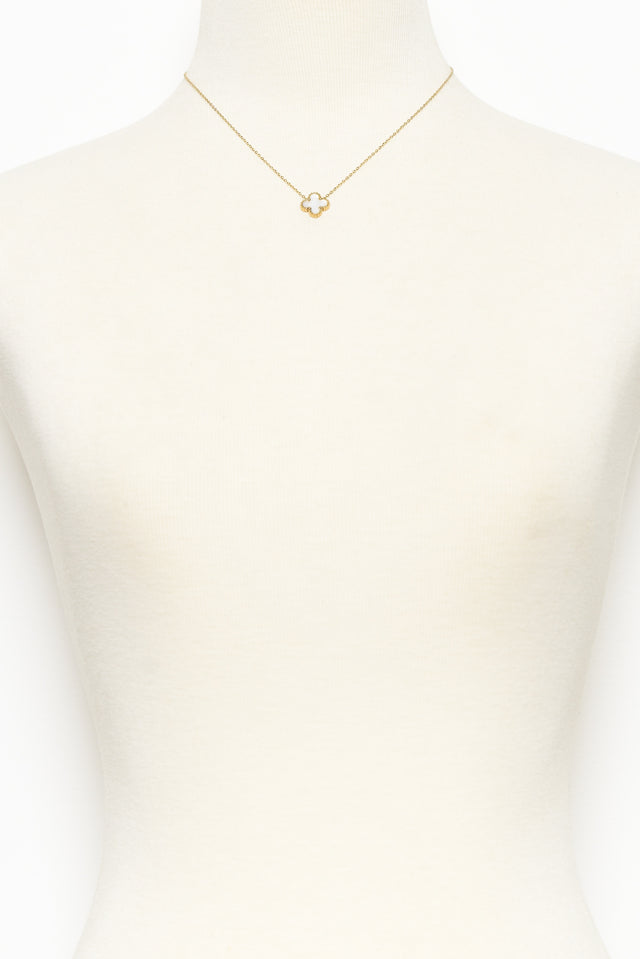 Anora White Clover Necklace