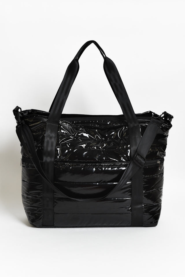 Antilla Black Puffer Tote Bag