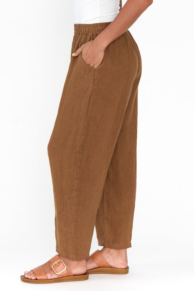 Ataya Mocha Linen Pants