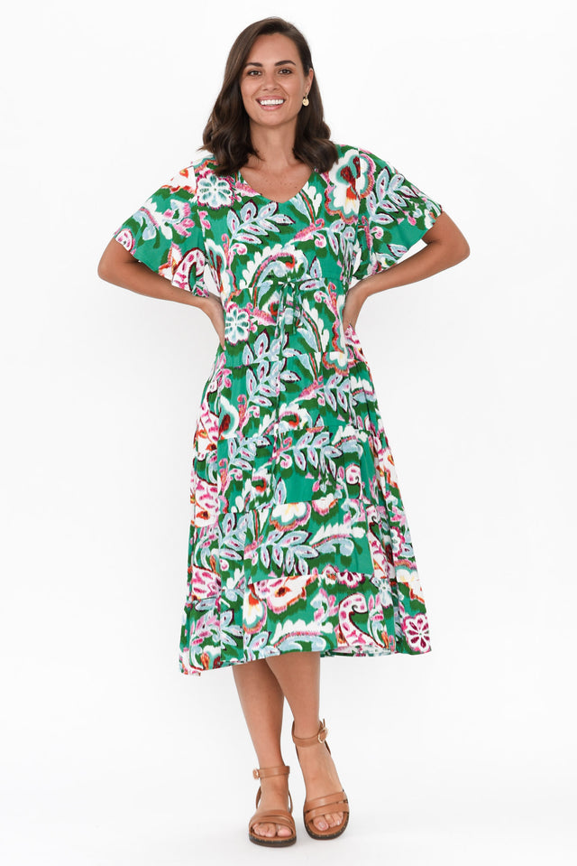 Belinda Green Garden Tier Dress