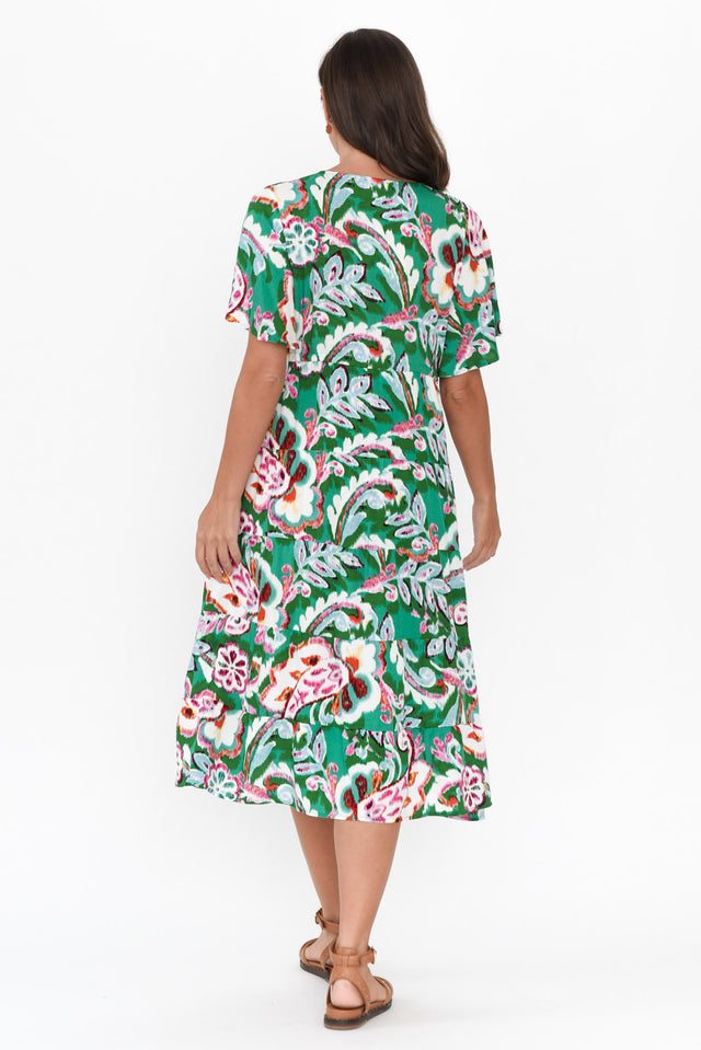 Belinda Green Garden Tier Dress