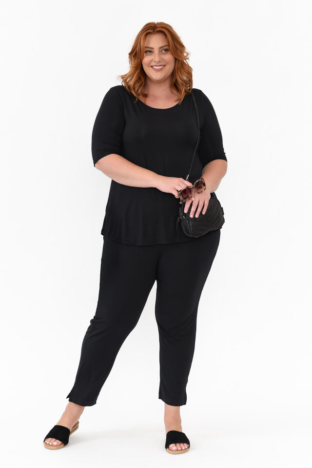 Dana Black Micro Modal Pants