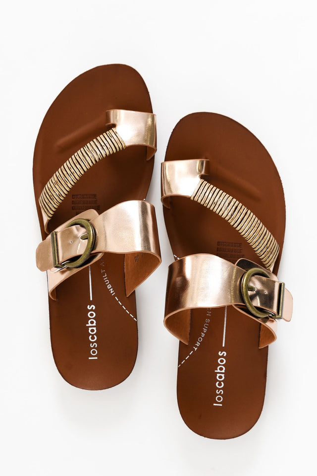 Bria Rose Gold Metallic Slide