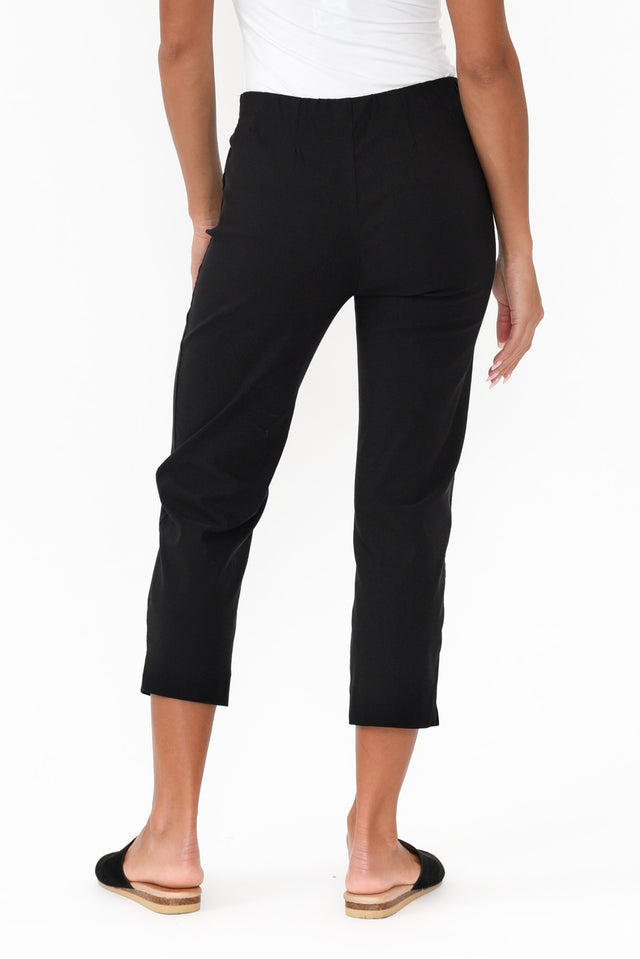 Cody Black Straight Leg Stretch Pants