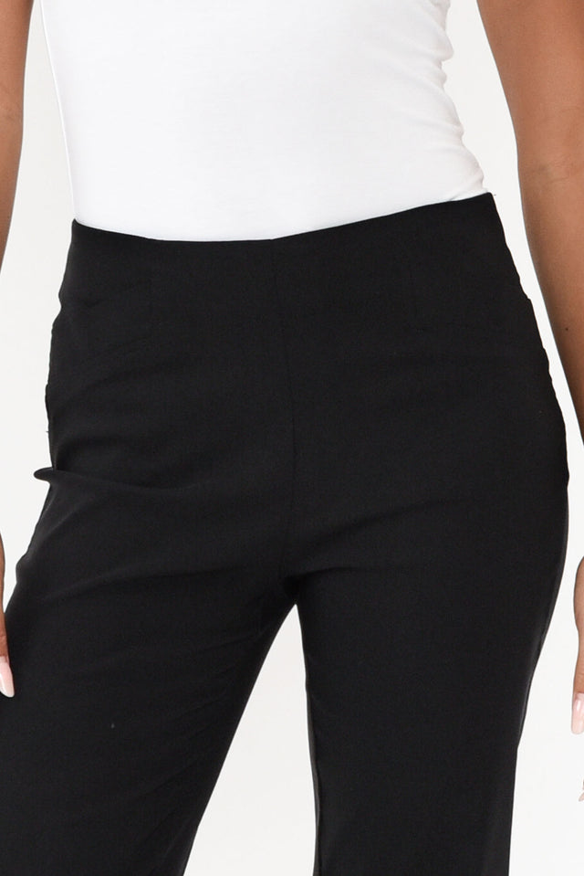 Cody Black Straight Leg Stretch Pants