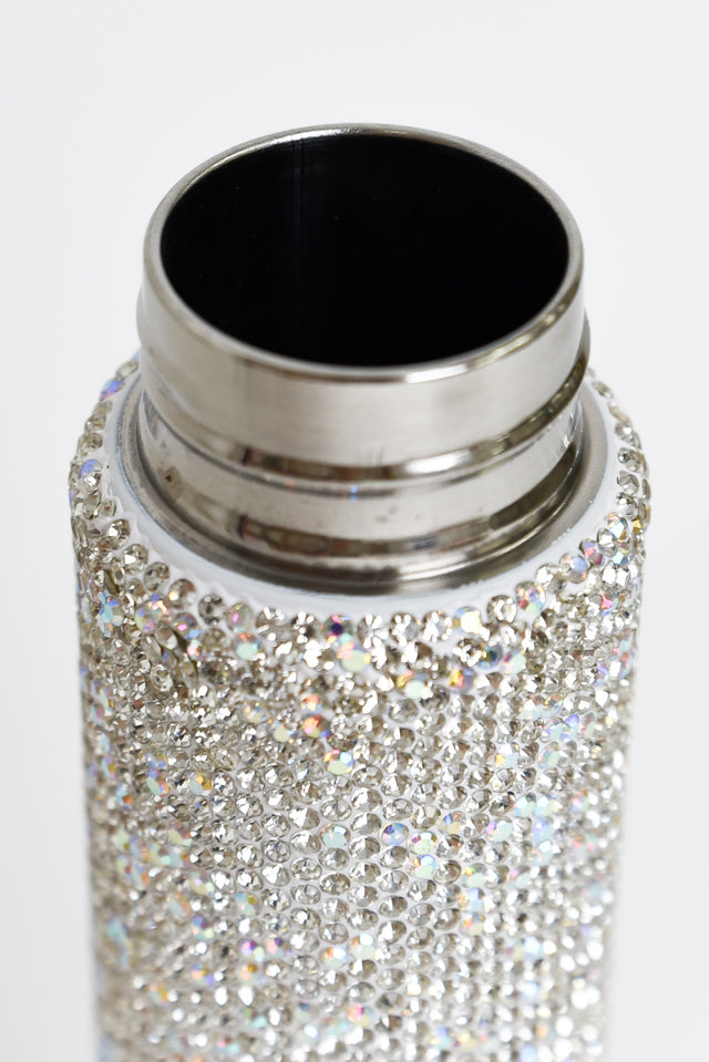 Cohan Silver Diamante Water Bottle