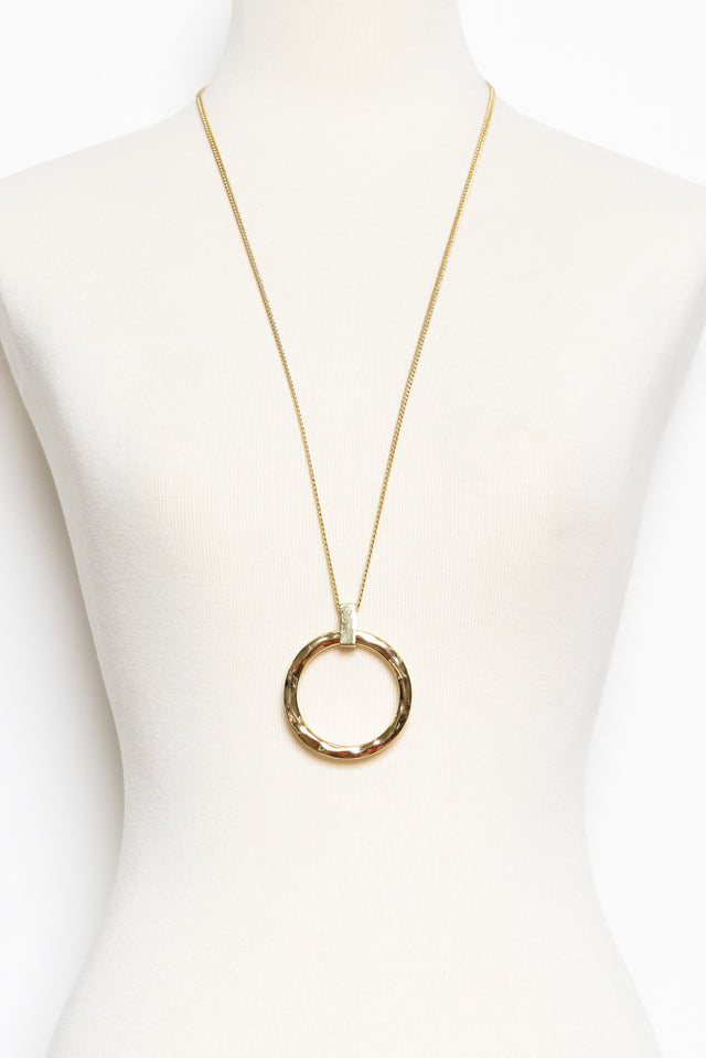 Coraline Gold Circle Chain Necklace