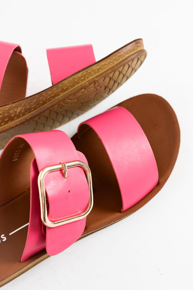 Doti Hot Pink Buckle Slide