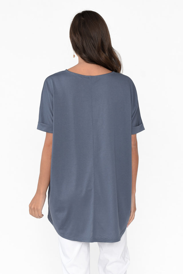 Emiko Steel Drape Cotton Top