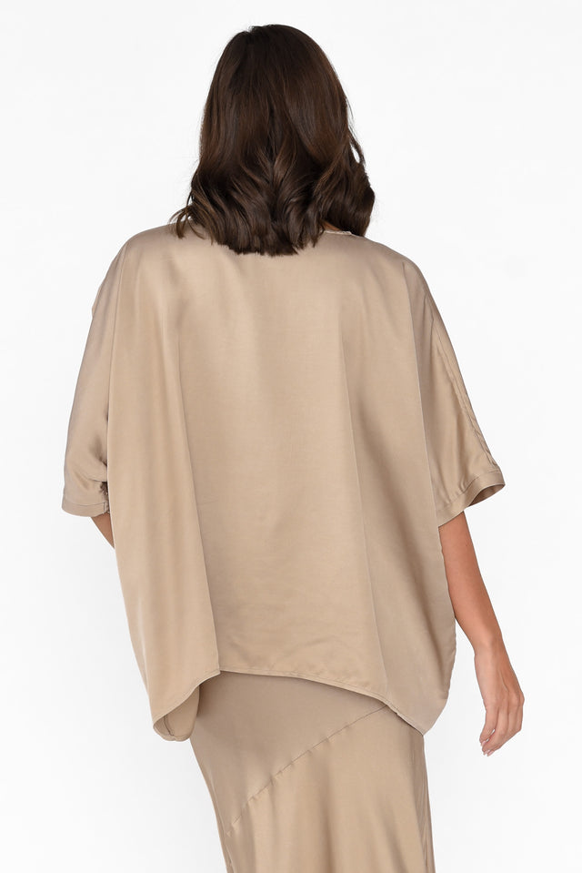 Eternal Champagne Draped Top