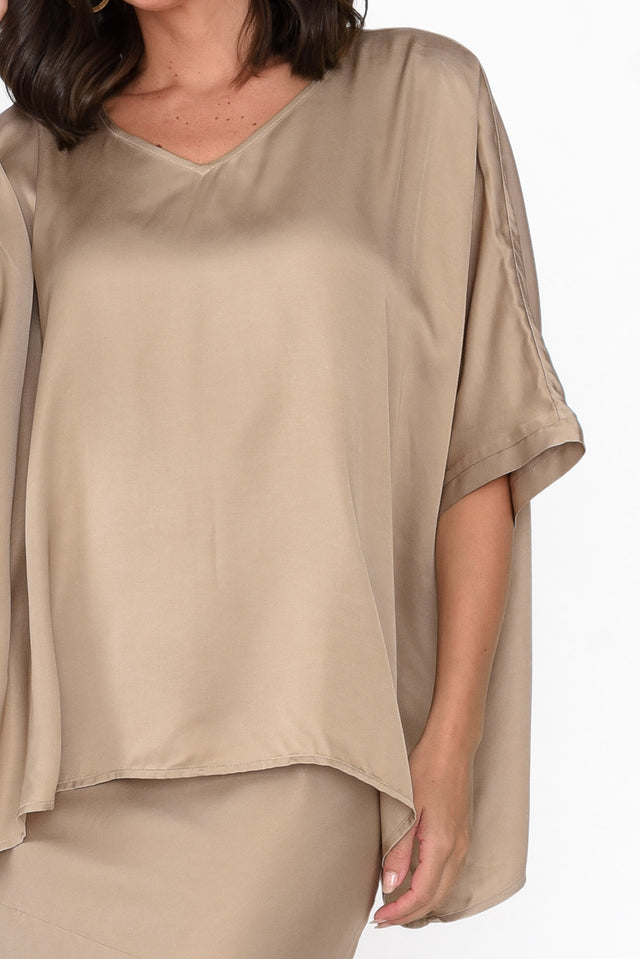 Eternal Champagne Draped Top