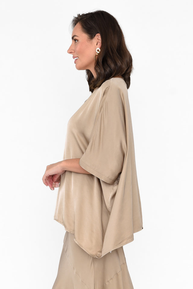 Eternal Champagne Draped Top