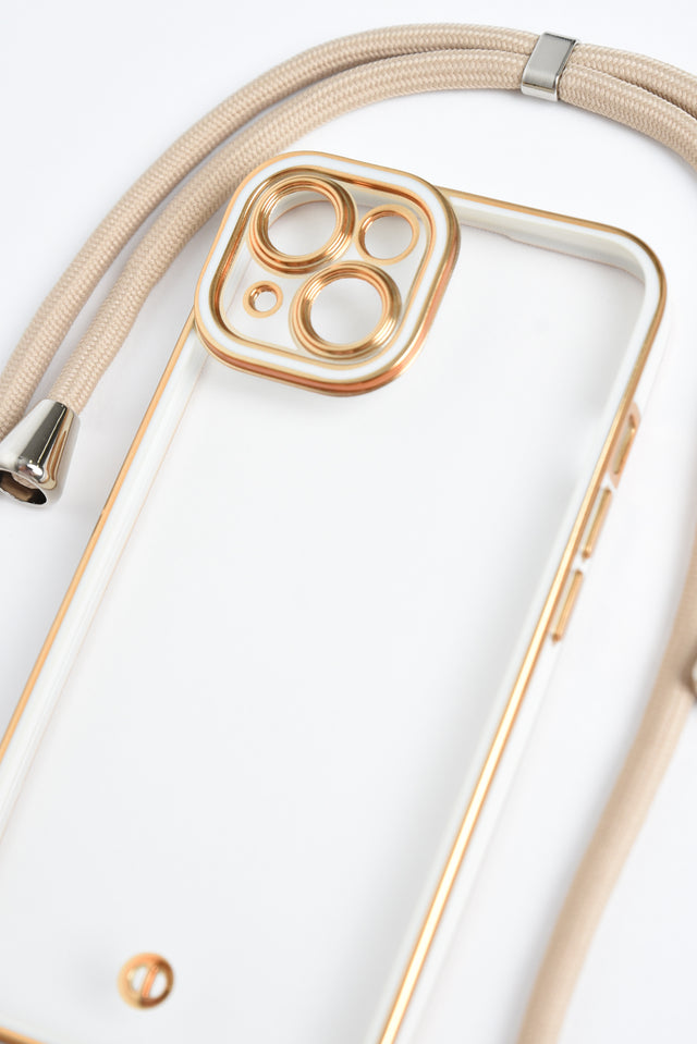 Gold Phone Lanyard Case