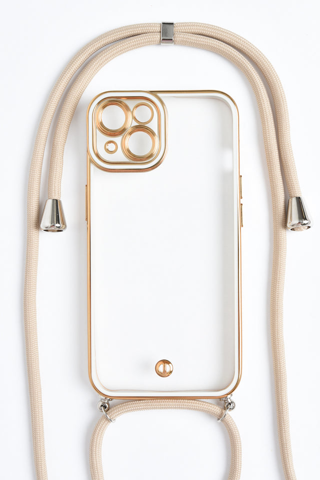 Gold Phone Lanyard Case