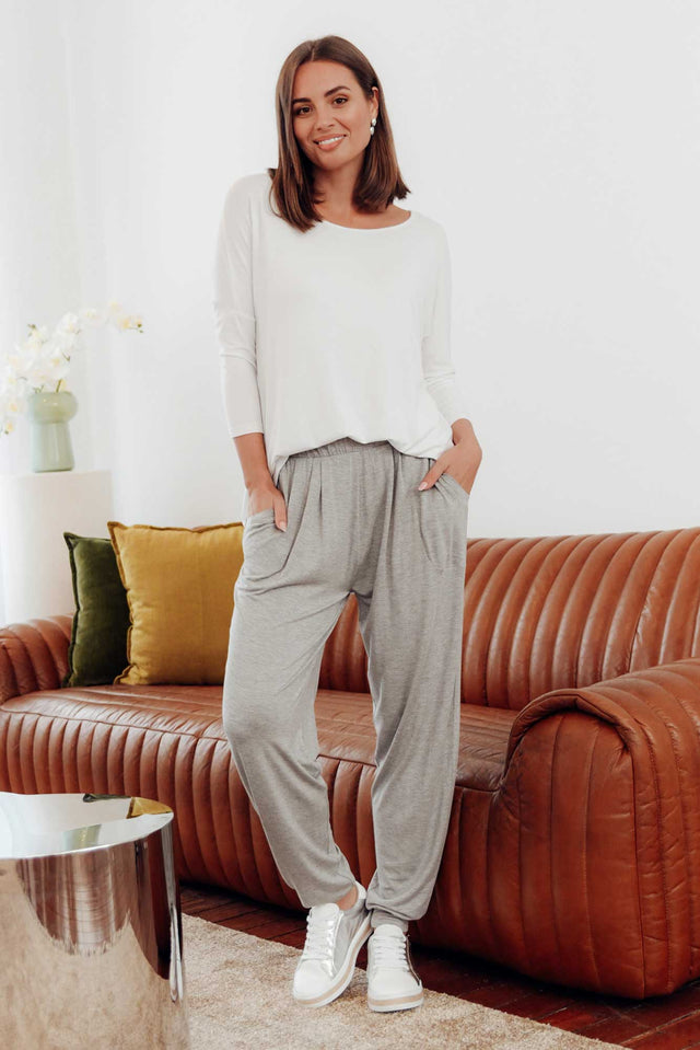 Grey Marle Weekend Pants