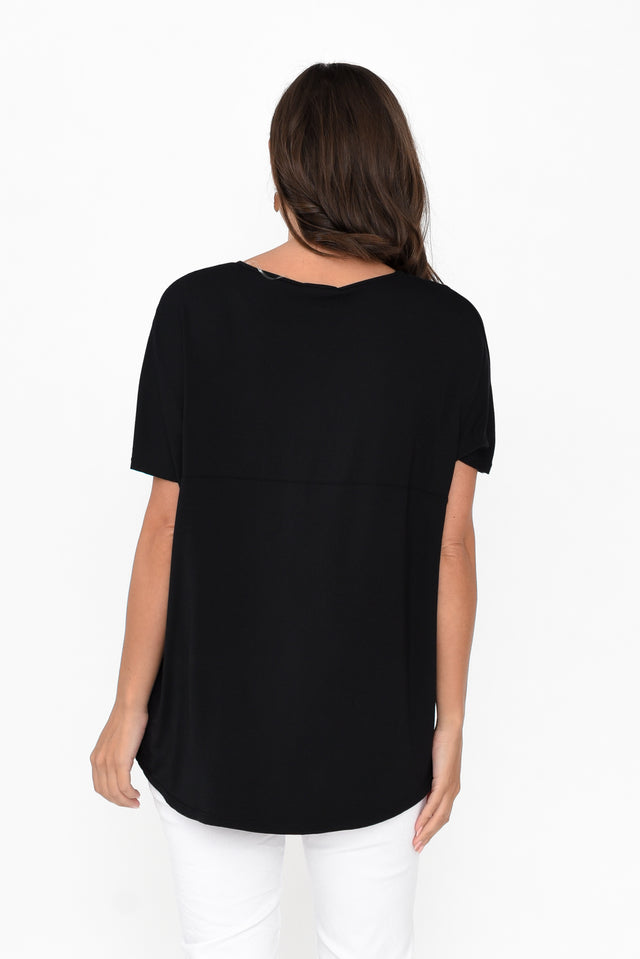 Ivy Black Micro Modal Swing Tee