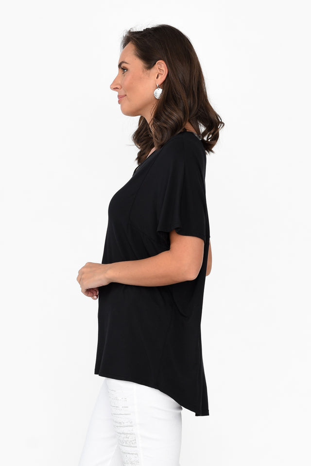 Ivy Black Micro Modal Swing Tee