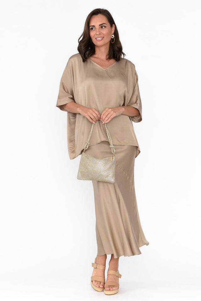 Eternal Champagne Draped Top