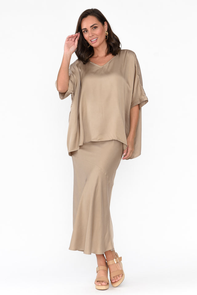 Eternal Champagne Draped Top