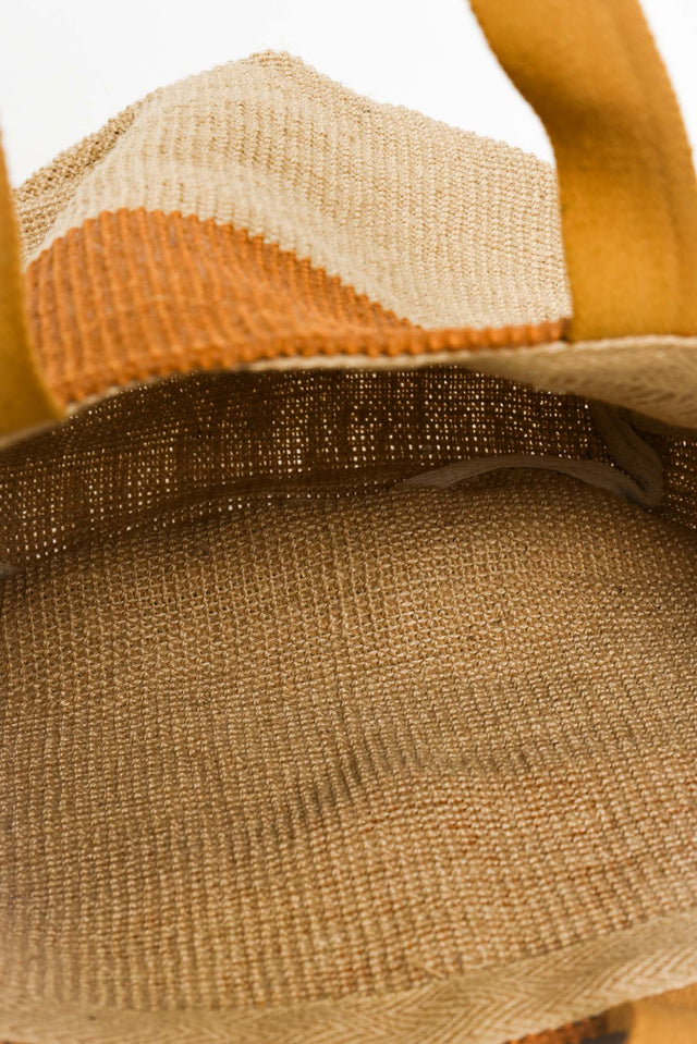 Kierra Rust Jute Tote Bag