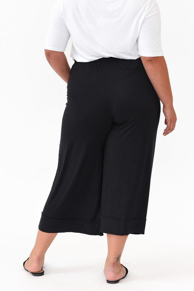 Lena Black Micro Modal Resort Pants