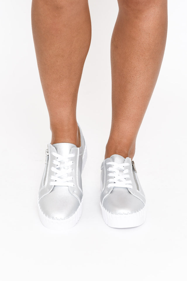 Medusa Silver Platform Sneaker