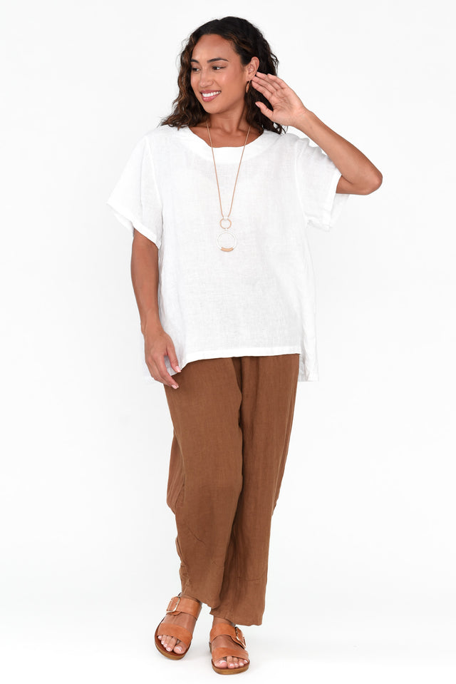 Ataya Mocha Linen Pants