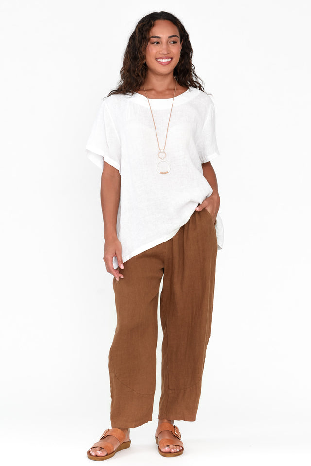 Ataya Mocha Linen Pants