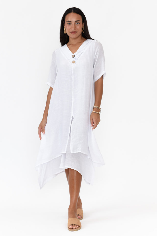 Nala White Layers Dress