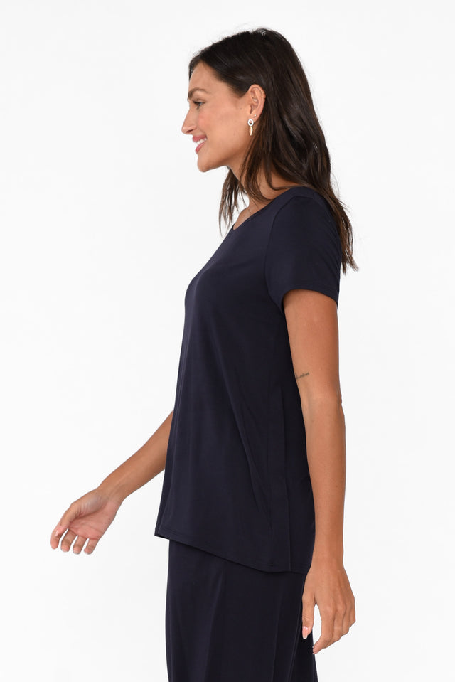 Navy Micro Modal Swing Tee