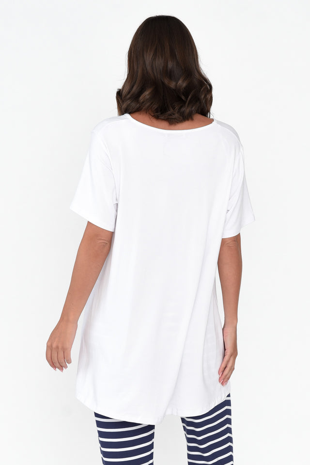 Novella White Bamboo Top