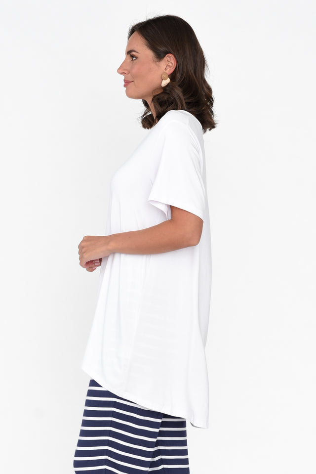 Novella White Bamboo Top