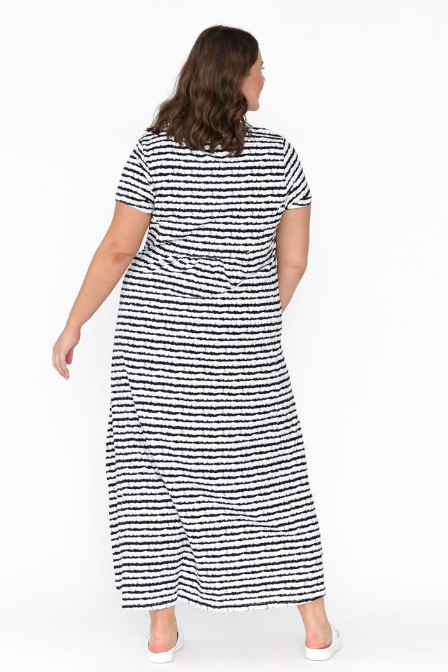 Patrick Navy Stripe Cotton Pocket Dress