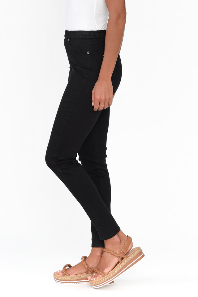 Reed Black Stretch Cotton Pants