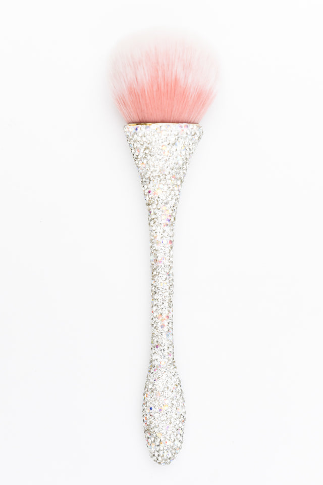 Silver Diamante Cosmetic Brush