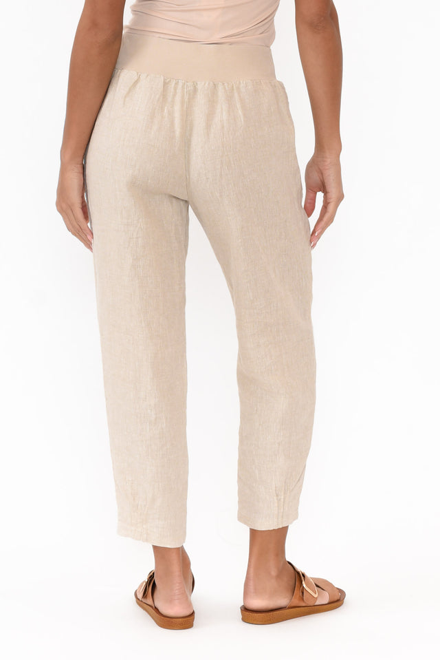 Tatum Beige Linen Pants