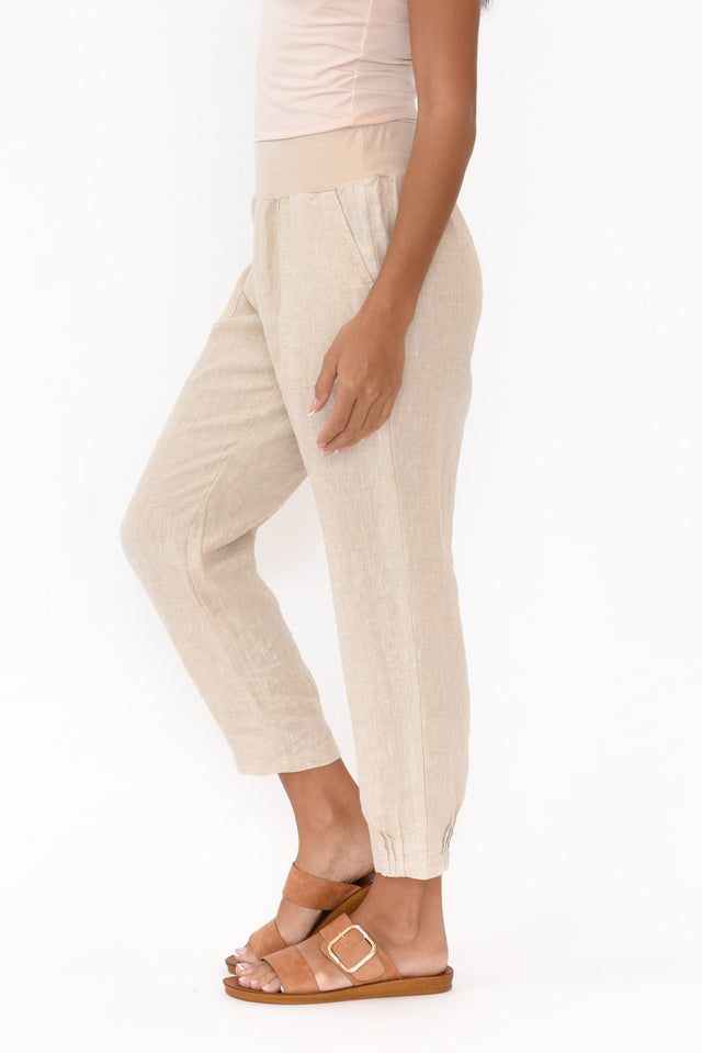 Tatum Beige Linen Pants