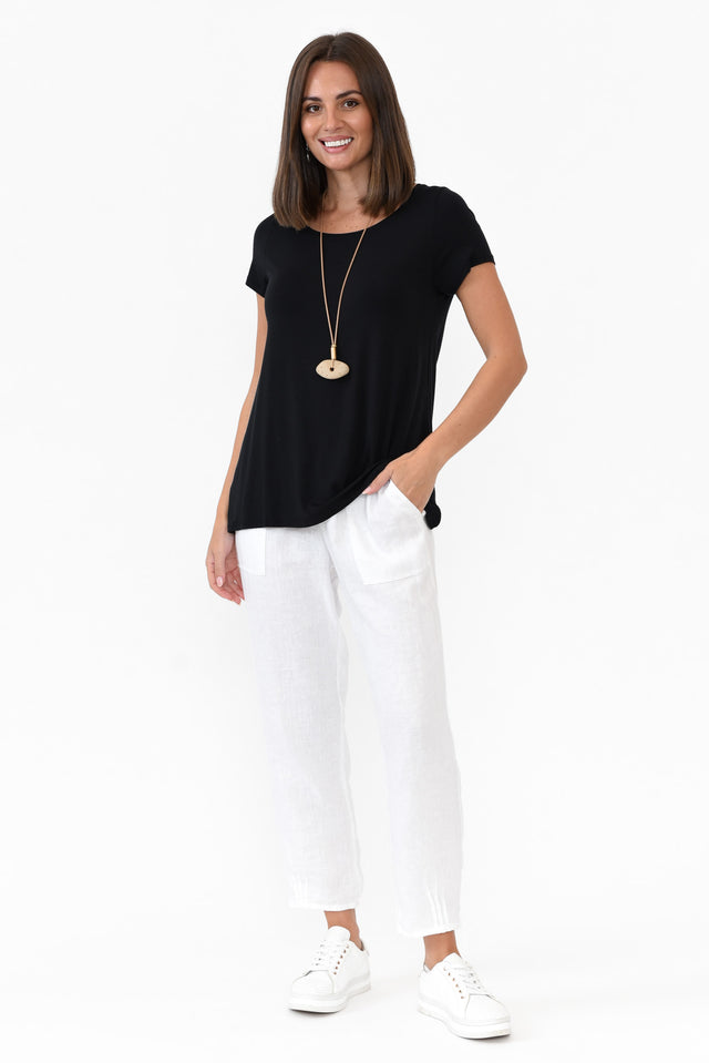 Tatum White Linen Pants