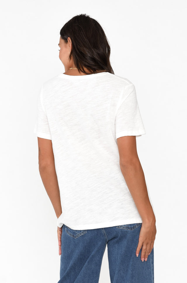 Wynne White Cotton Tee