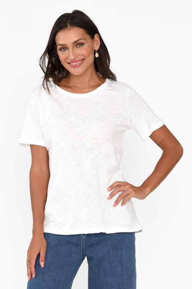 Wynne White Cotton Tee neckline_Round 