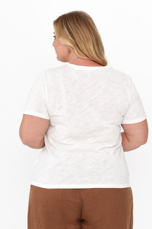 Wynne White Cotton Tee